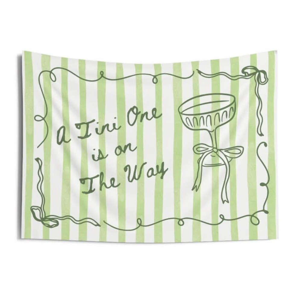 Baby shower Tini One on the Way banner sign